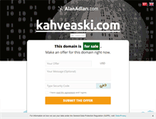 Tablet Screenshot of kahveaski.com